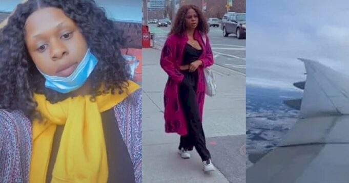 I'll continue to pray for Nigeria from here - Young lady says as she relocates to Canada (Video)