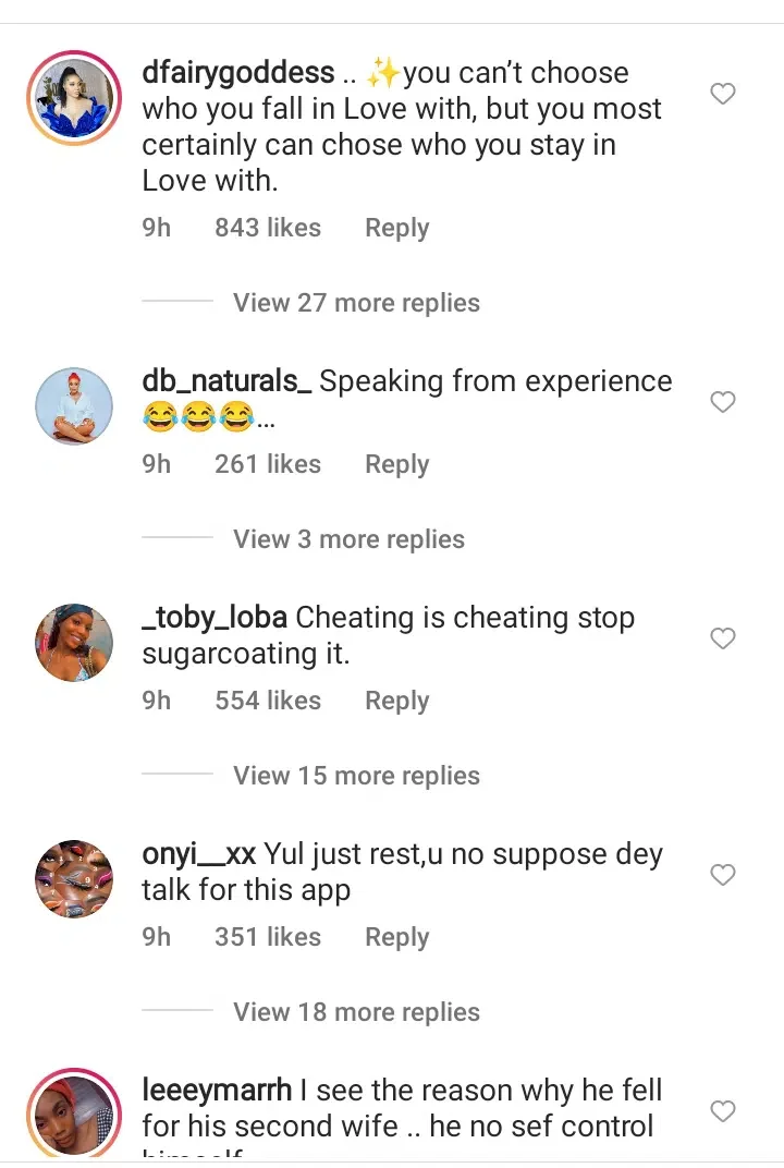 'Cheating is cheating' - Netizens lambast Yul Edochie over comment made about love to Leo Dasilva