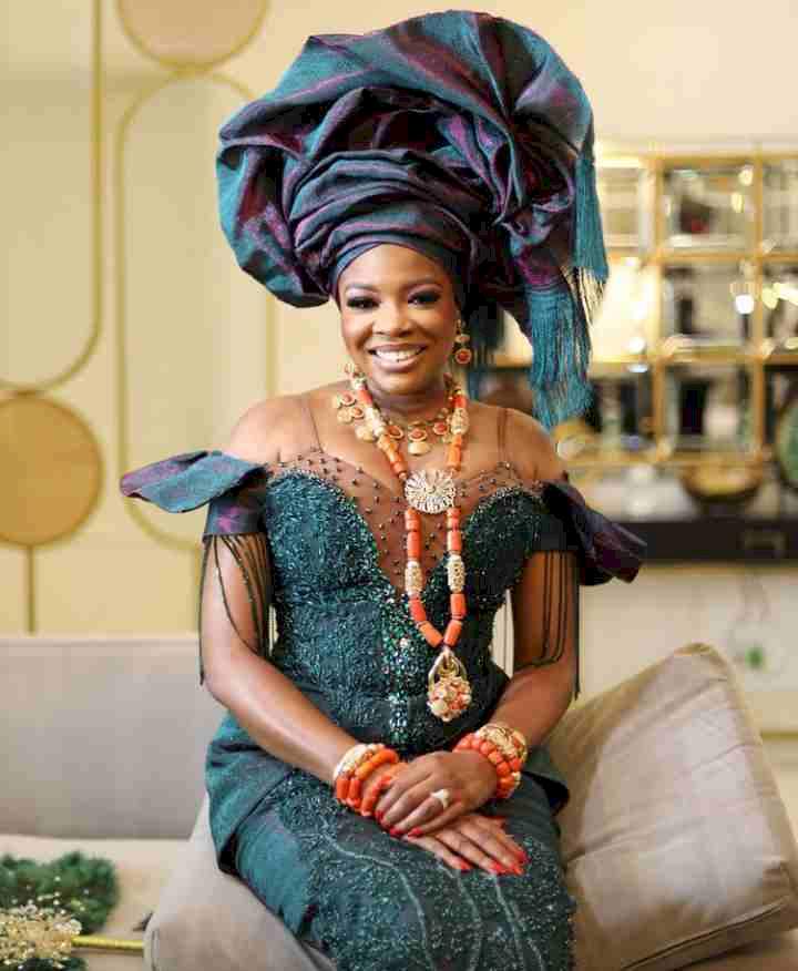 The reason behind my 'satellite dish' wedding head tie - Kemi Adetiba spills