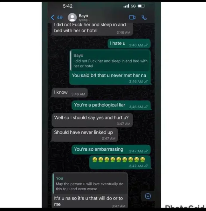 'I get pikin for outside?' - Davido's cousin, B-Red shades him in alleged leaked chat with wife, Faith