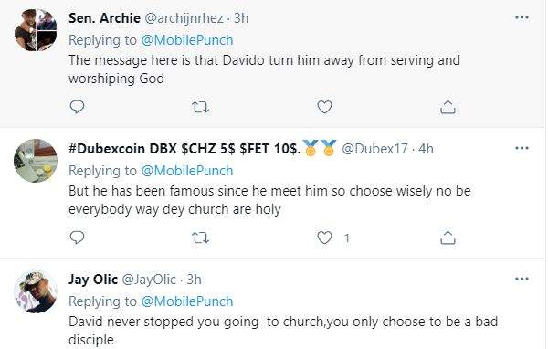'You see him as your god' - Reactions as Peruzzi says he hasn't been to Church since he met Davido