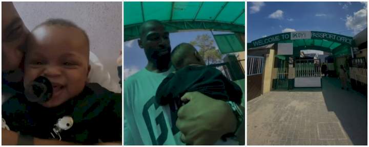 Fans react as Mike Edwards' son, Matthew gets Nigerian passport (Video)