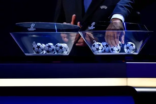 Special Guest Joe Cole draws a ball during the UEFA Champions League 2023/24 Group Stage Draw at Grimaldi Forum on August 31, 2023 in Monaco, Monaco.