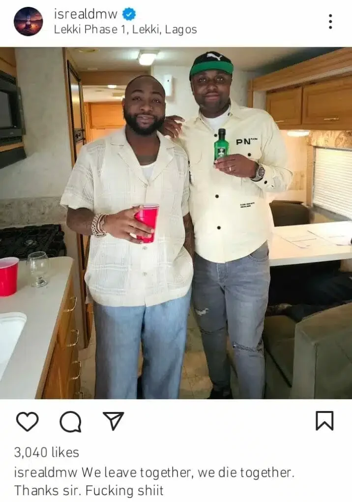 'We live and die together' - Isreal DMW swears loyalty to Davido