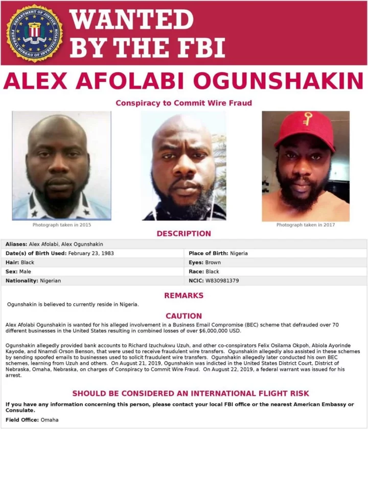 Nigerian man on FBI Cyber?s Most Wanted List extradited to US for defrauding businesses of $6m