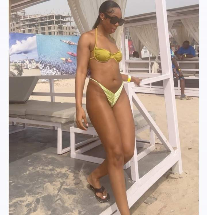 "Shyness and lack of body confidence always stopped me" Media personality Maria Okan says as she wears bikini for the first time in public