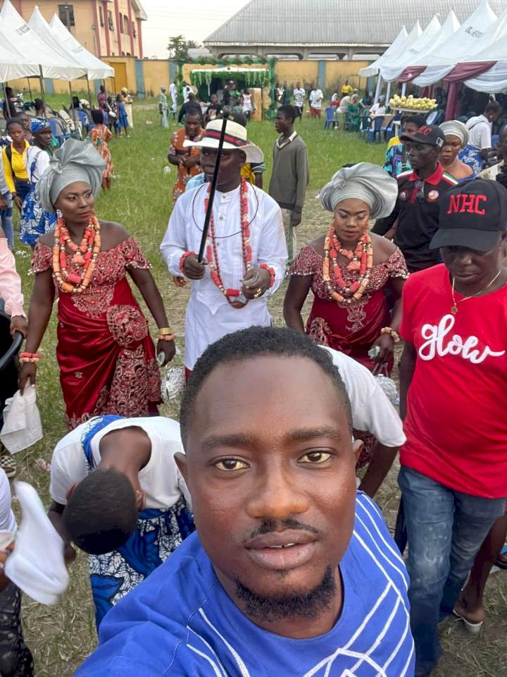 Photos/video from wedding ceremony of Delta man and his two pregnant brides 