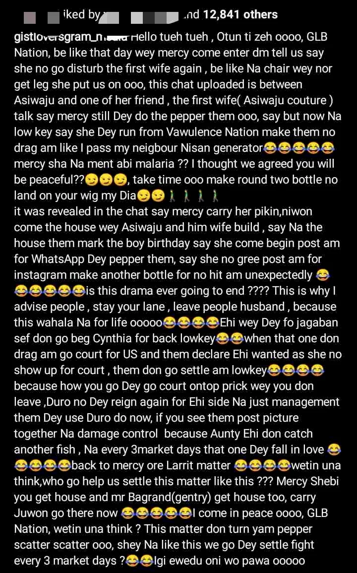 Mercy Aigbe's husband's first wife, Funsho calls her out for celebrating son's birthday in her house
