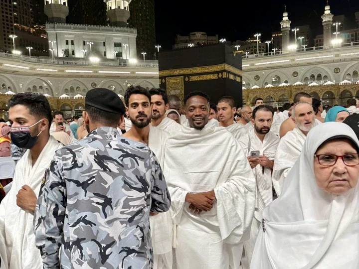 Super Eagles Captain, Ahmed Performs Umrah In Mecca (See Photos)