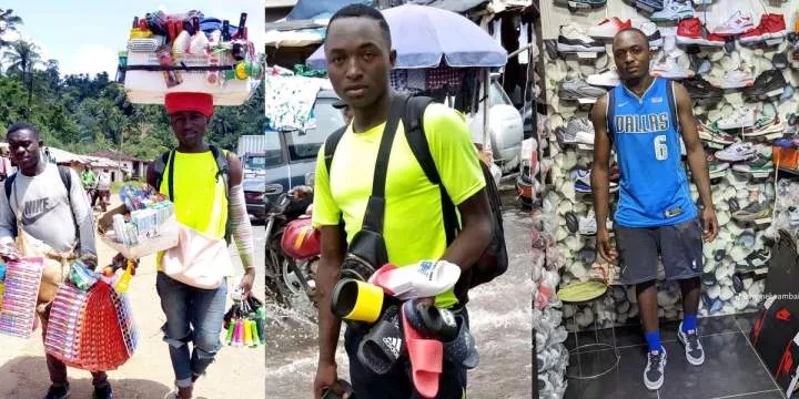 Hard-working man transitions from toothpaste salesman to torchlight vendor to shoe shop owner