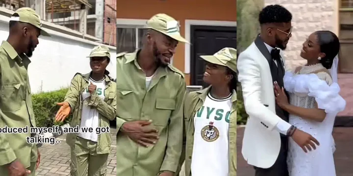 Couple melts hearts as they get married 4 years after meeting at NYSC camp