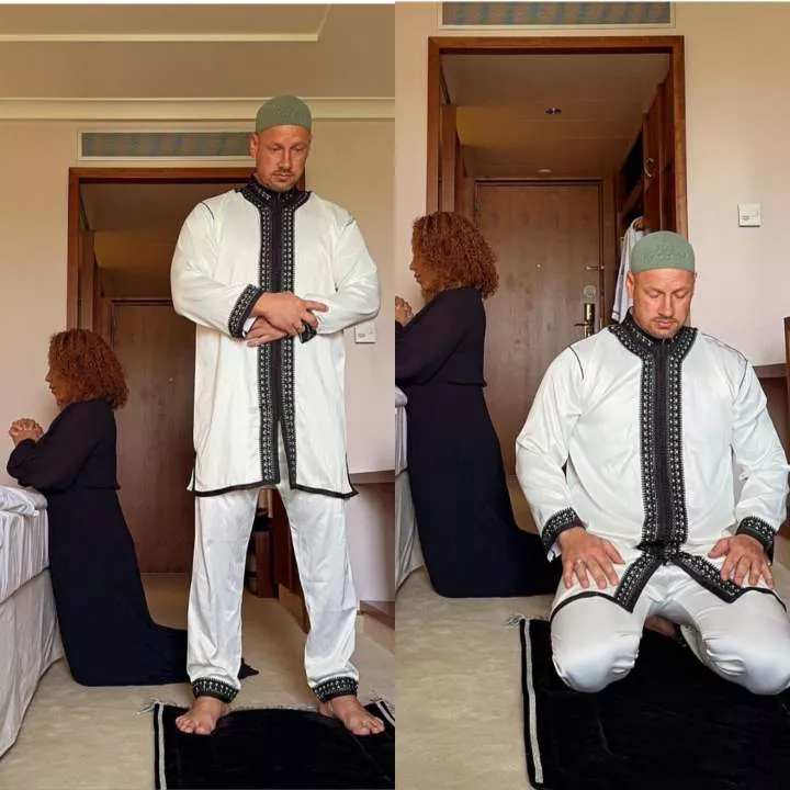 "Islam forbids this kind of relationship. Your marriage is not legal in Islam." Muslim man criticised after sharing photos of him and his Christian wife praying in different ways