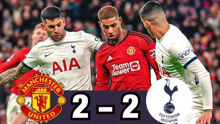 Manchester United 2 - 2 Tottenham Hotspur (Jan-14-2024) Premier League Highlights