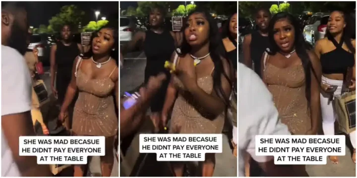 Drama as lady shows up on date with 18 friends, insists boyfriend pays for all