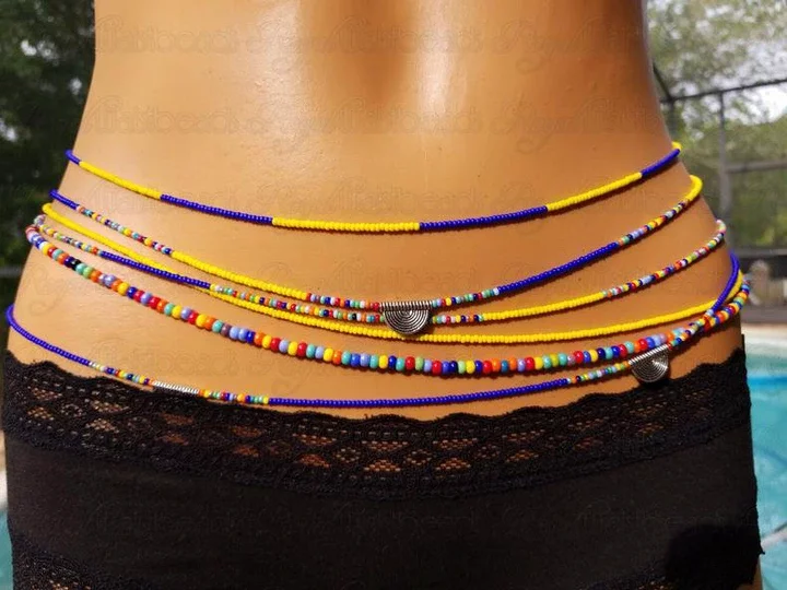 Waist beads for a curvy outlook {royalwaistbeads}