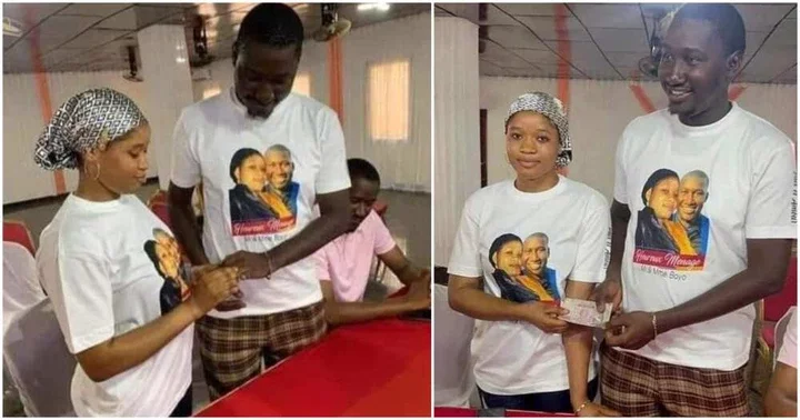 "Na You Wan Impress Your Village People": Simple Couple Do 'Low-Budget' Wedding, Wear Only T-Shirts