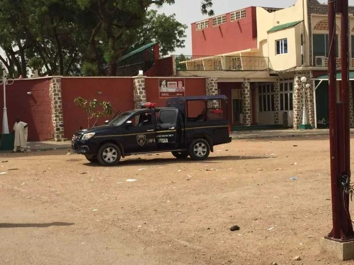 BREAKING: Tension in Kano as Heavy Security Takes over Emir Sanusi's Palace [PHOTOS]