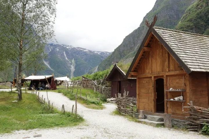 Part of Njardarheimr, a reconstructed Viking village in Norway. Photo: Daniel Albert.