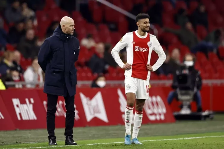 Noussair Mazraoui played under Erik ten Hag at Ajax. Image: Getty 