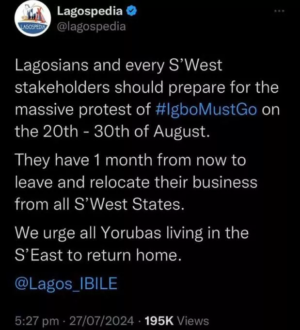 Arrest and prosecute Nigerians demanding the forced relocation of Igbo people from Lagos and other Southwest states - Atiku tells FG