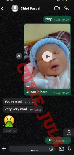 Alleged chat between Cubana Chief Priest and alleged baby mama surfaces online