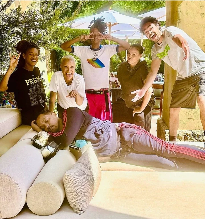 Will Smith shares cute photo with his ex-wife, current wife, and all their kids