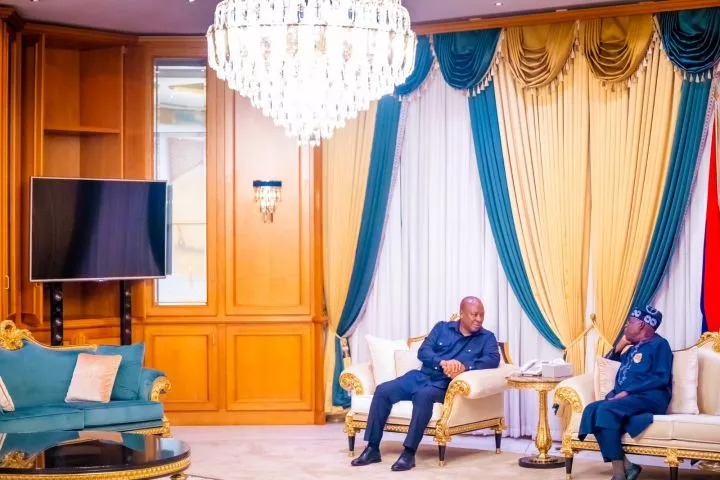 Ghanaian president-elect, Mahama, visits Tinubu