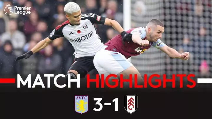 Aston Villa 3 - 1 Fulham (Nov-12-2023) Premier League Highlights