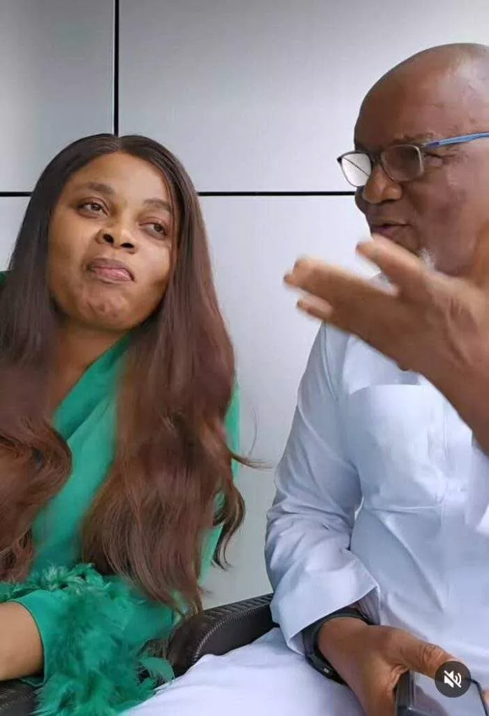 Father's Day: Bimbo Ademoye pulls hilarious fart spray prank on her father