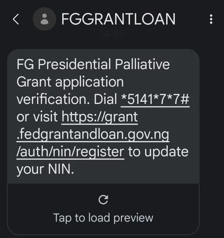 FG Announces Verification Process For N50,000 Presidential Palliative Grant