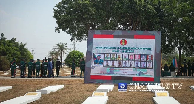 BREAKING: Remains of soldiers killed in Delta arrive Abuja military cemetery