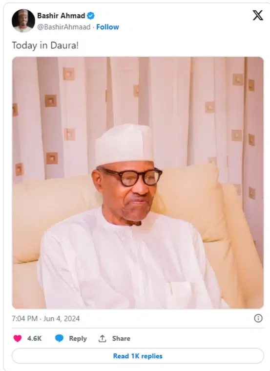 New photo of former President Buhari causes serious buzz online