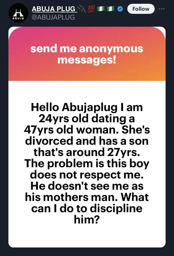 24 year old man cries out as the 27 year old son of his girlfriend refuses to respect him