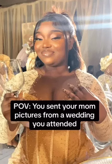 'How my mum responded to the pictures I took at a wedding