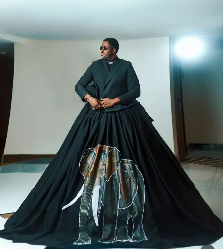 Veteran Actor, Desmond Elliot's Stunning Outfit to the AMVCAs (Photos)