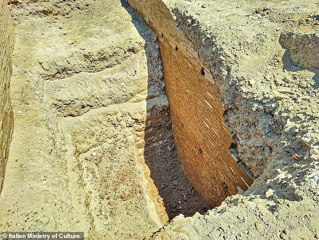 The defensive wall was likely built amid raids in Rome