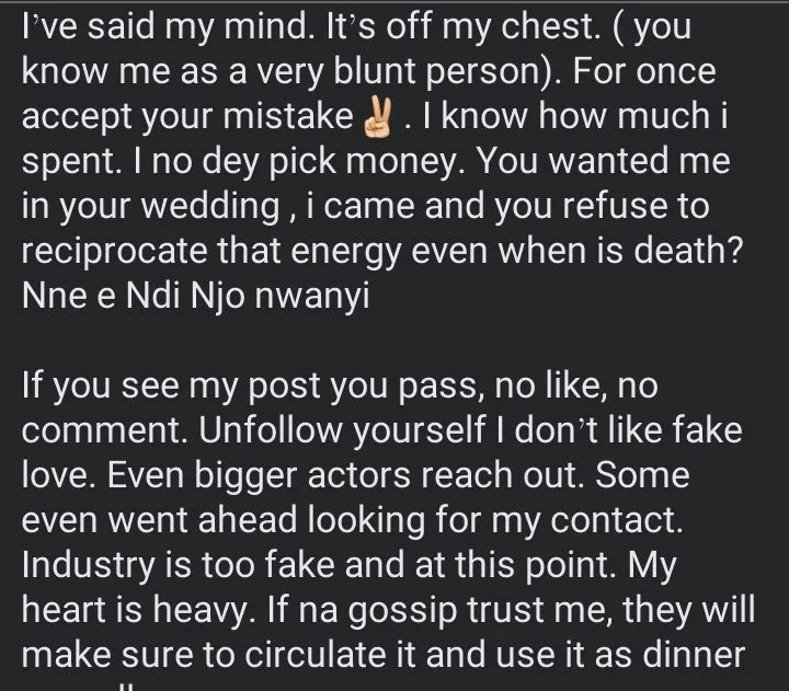 Drama as Chinelo Rita calls out Ruby Ojiakor, issues warning