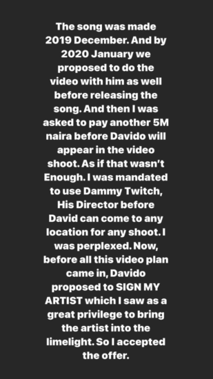 Davido called out for allegedly scamming record label of millions of naira