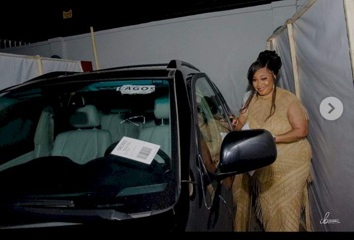 Jaiye Kuti gets surprise car for her birthday (Photo)