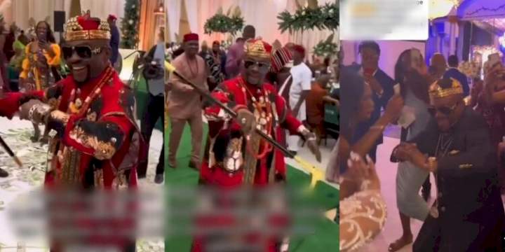 "When you are very happy with the man your daughter brought home" - Reactions as father steals show with his dance moves at daughter's wedding (video)