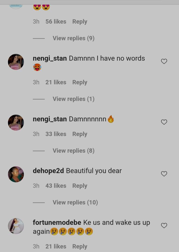 'Who dey breath' - Fans react to new photos of Nengi in Greece