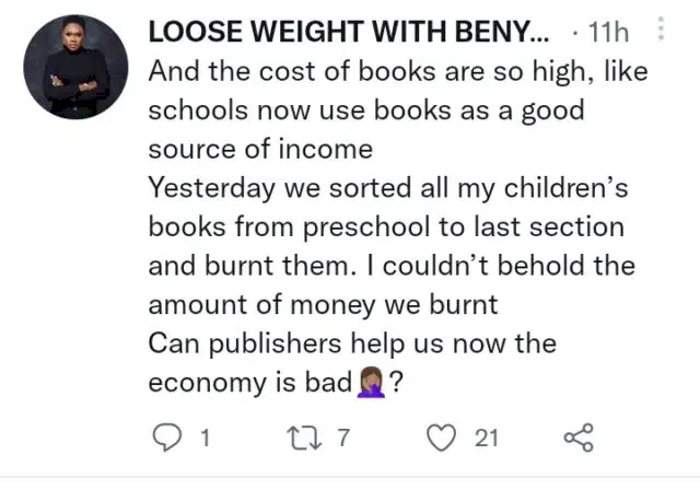 'Schools, publishers are making life difficult for parents; in our days, last borns used books older siblings used' - Lady laments