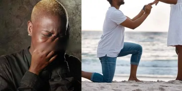 "He pretended to love me" - Nigerian lady heartbroken after her boyfriend of 4 years proposed marriage to another lady