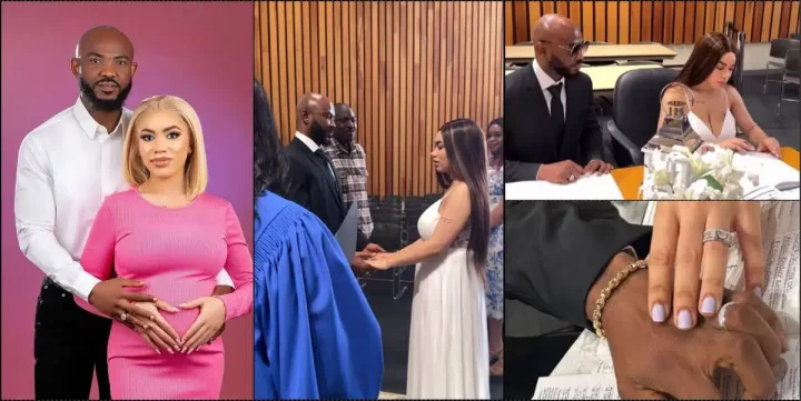 Ned Nwoko's daughter, Julia ties the knot in Canada following pregnancy, father absent