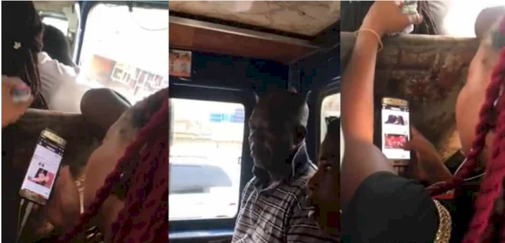 Young lady seen watching porn in a bus filled with passengers (video)