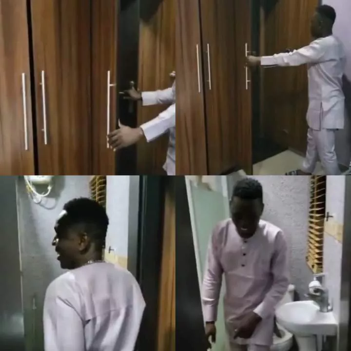 Video shows badan Hotel where the entrance to its bathroom and toilet was placed inside the wardrobe