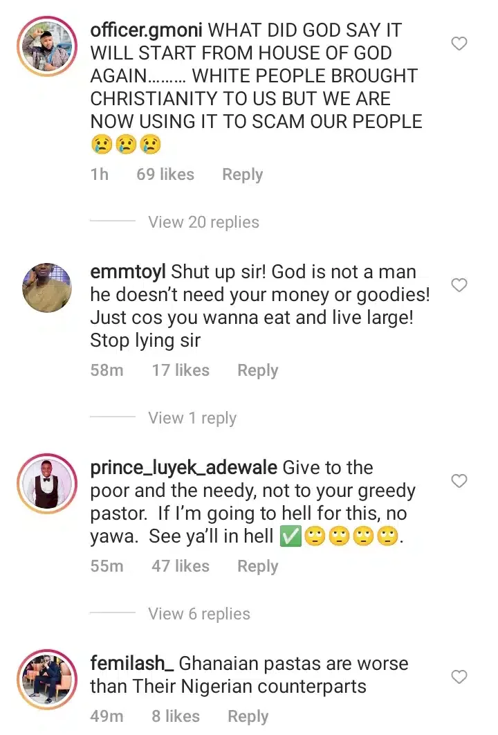 'Don't give the poor what belongs to God; it's not every poor person you should have mercy upon' - Clergyman preaches (Video)