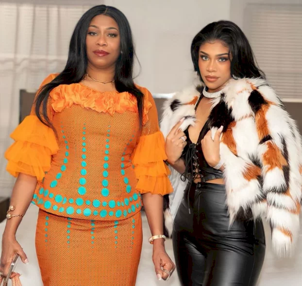 Regina Askia gifts her look-alike daughter, Tessa, a car for keeping her promise to stay in college
