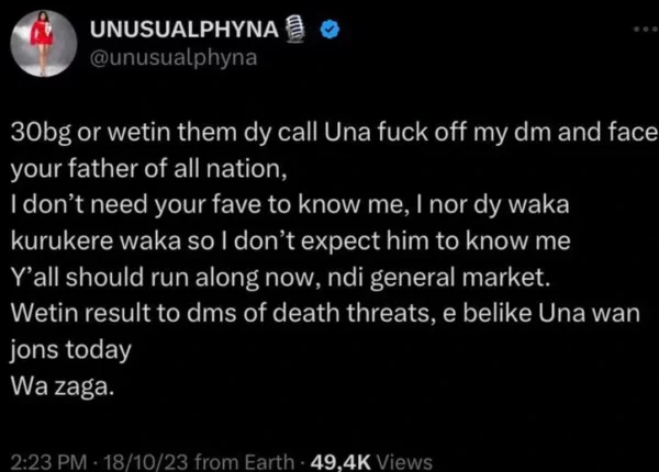 'You don't need to know me' - Phyna fires back at Davido