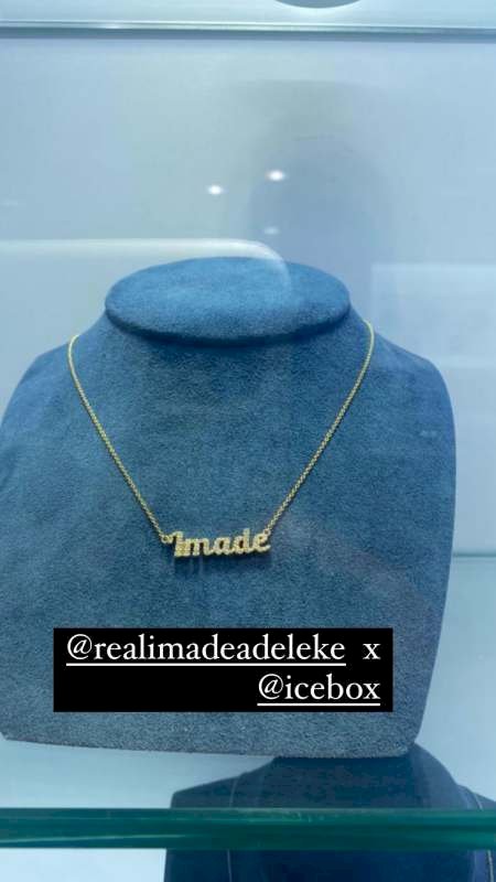 Davido gifts daughter, Imade customized pendant worth millions of naira